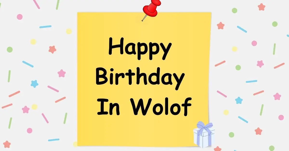 Happy Birthday In Wolof