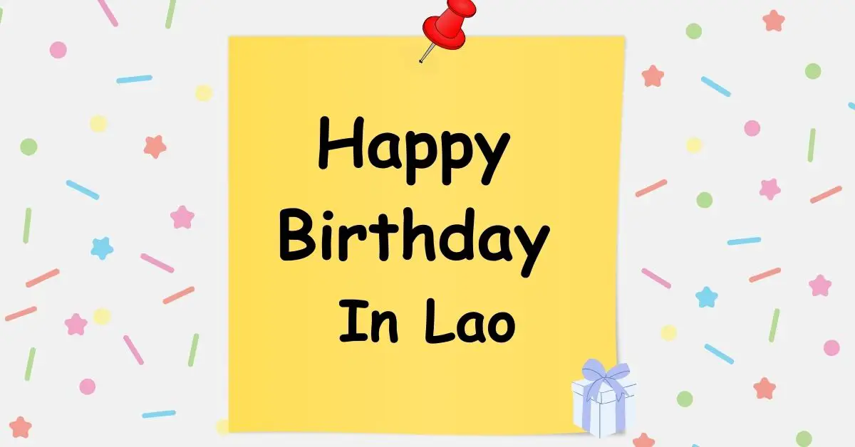 Happy Birthday In Lao