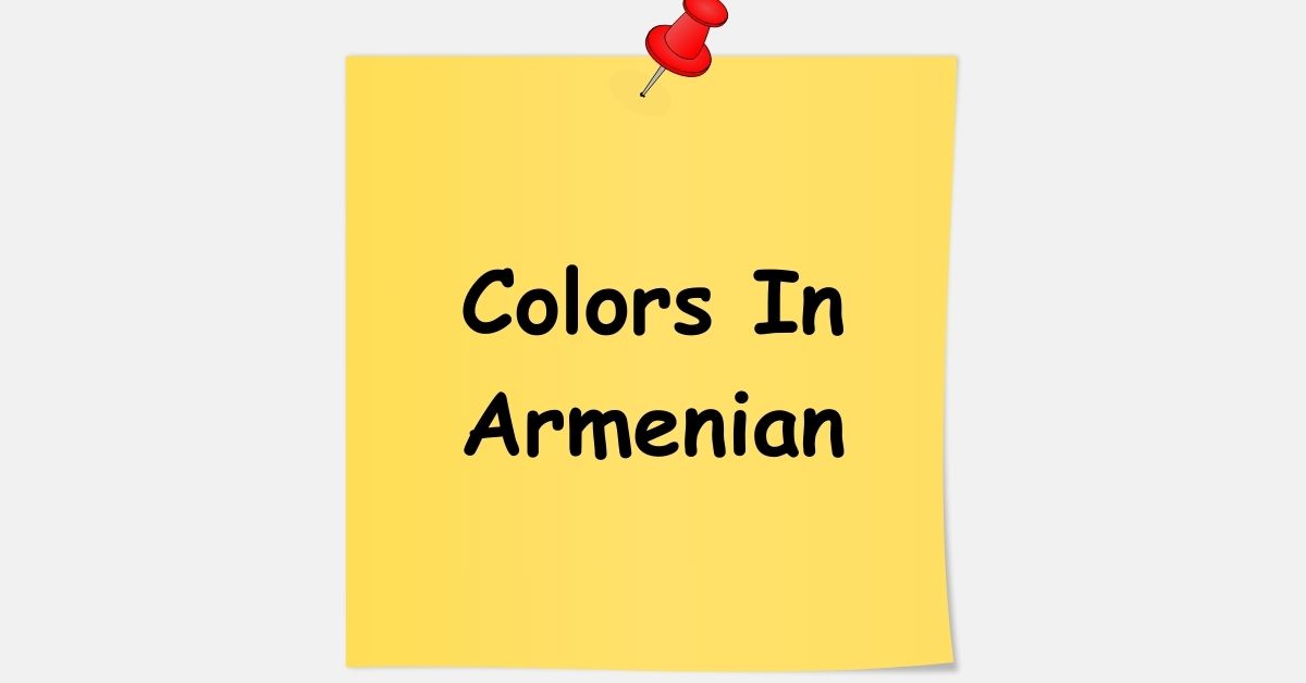 Colors In Armenian